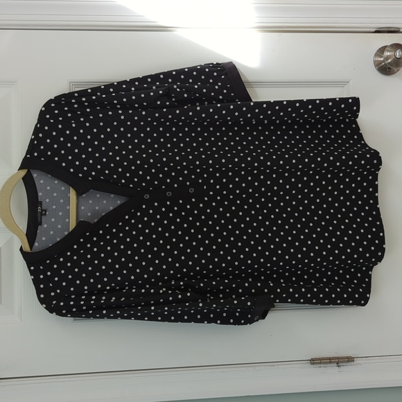 Papermoon Tops - Polka dot 3/4 sleeve blouse